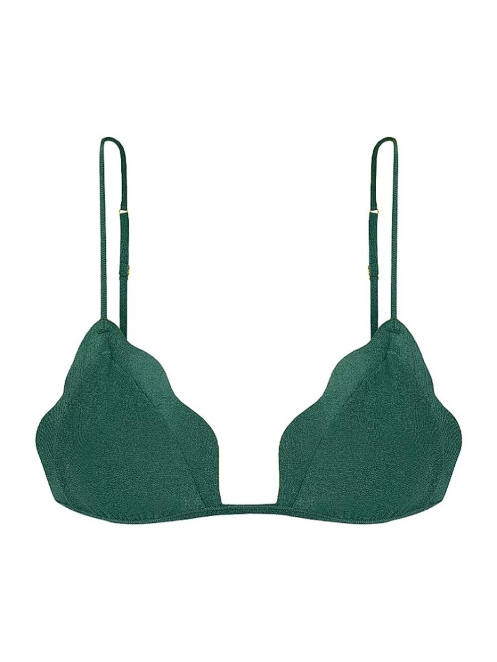 NWT Vix Paula Hermanny Solid Lou Triangle Bikini Top Medium M